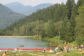 swimming, sunbathing and relaxing by the water reservoir Hrabovo