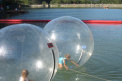 Aquazorbing len 100 metrov-Hrabovská priehrada adrenalín aj pre deti