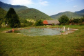 prírodné jazierko v dedinke Rojkov