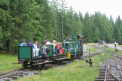 Museum of Liptov village in Pribilina. possibility of removal steam train