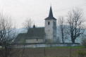 Gothic church in Ludrová village just 5 km far from Ružomberok