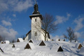 Gotický kostol v Martinčeku  7 km